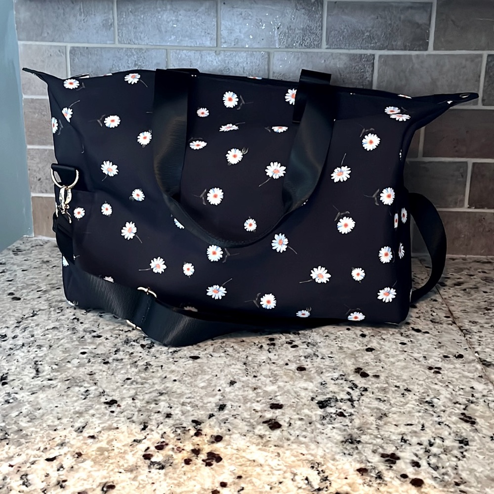 alice + olivia canvas duffel bag